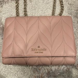 Kate Spade Pink Briar Lane Mini Emelyn Quilted Shoulder Crossbody Bag